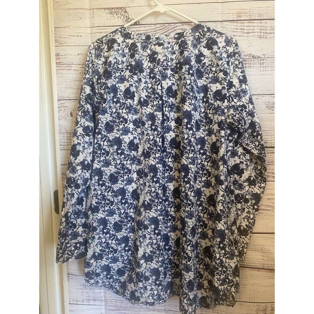 Duluth Trading Women's XL Floral Button Down Shirt Long Sleeve - Picture 2 of 6